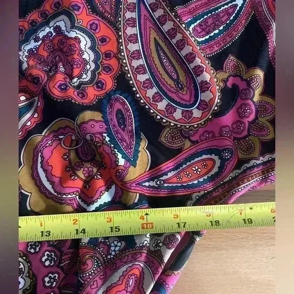 Trina Turk Birch Colorful Paisley Stretch Jersey Blouson Mini Dress NEW - Picture 10 of 11